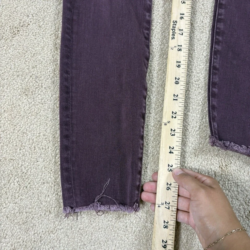 Abercrombie Fitch Harper Super Skinny Jeans Womens 28 6r Purple Mid Rise Stretch